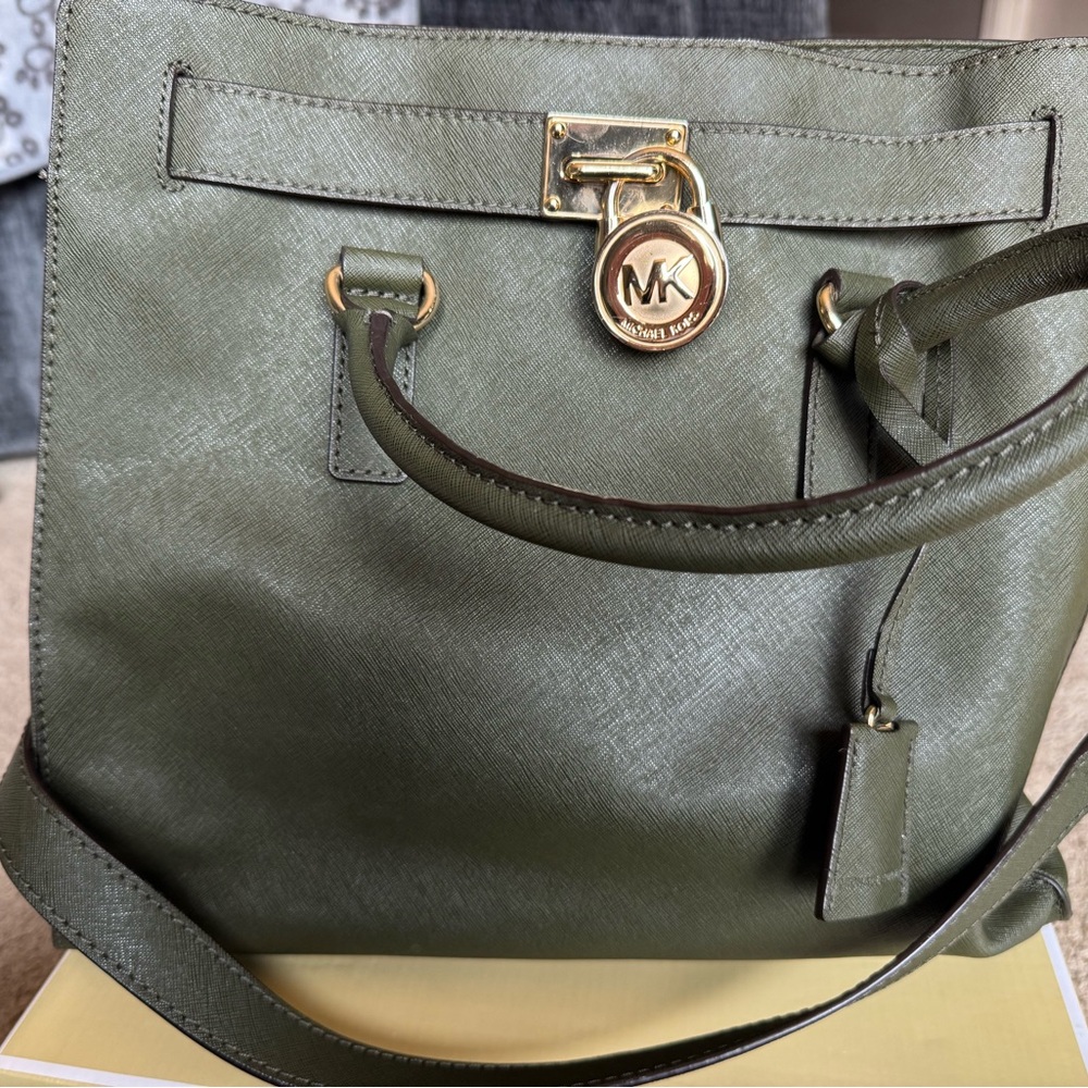 Michael kors- green oversized purse
